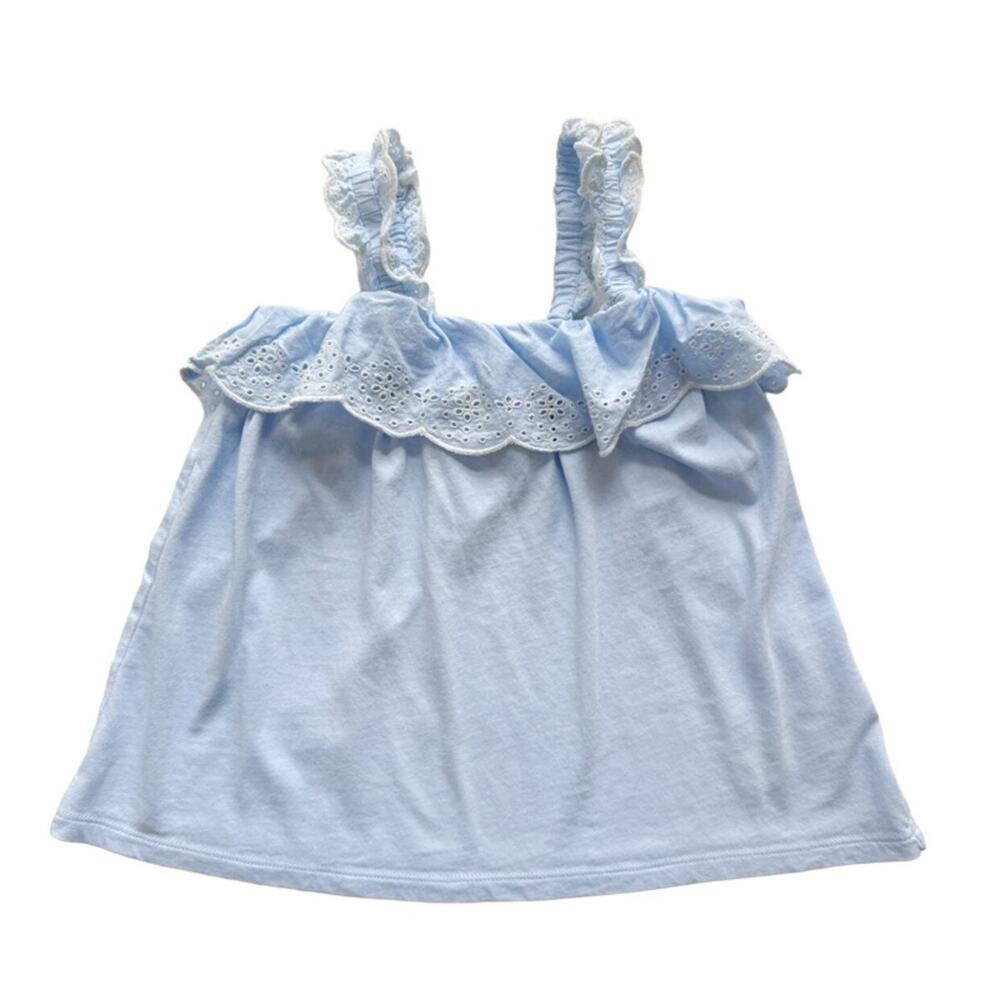 Gap Eyelet Ruffle Tank Top Size M(8)
